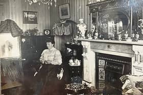 Late-nineteenth century middle-class interior of the Kennedy family who came from Limerick. Taken in Manchester  I PICTURE: courtesy of Randel Hodkinson