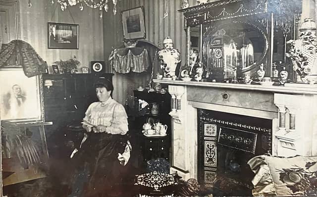 Late-nineteenth century middle-class interior of the Kennedy family who came from Limerick. Taken in Manchester I PICTURE: courtesy of Randel Hodkinson