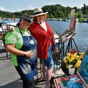 Plein air artists have become a common sight in Graignamanagh during the Town of Books Festival
