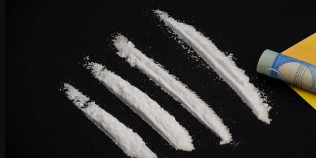 Quantities of various drugs, including cocaine, were found