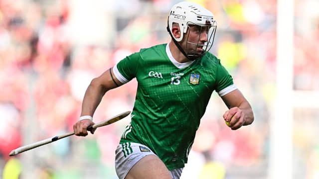 Aaron Gillane, pictured in action for Limerick during the All-Ireland Senior Championship semi-final match between Limerick and Cork will speak at the 2024 Knock Novena (Pic: Seb Daly/Sportsfile)
