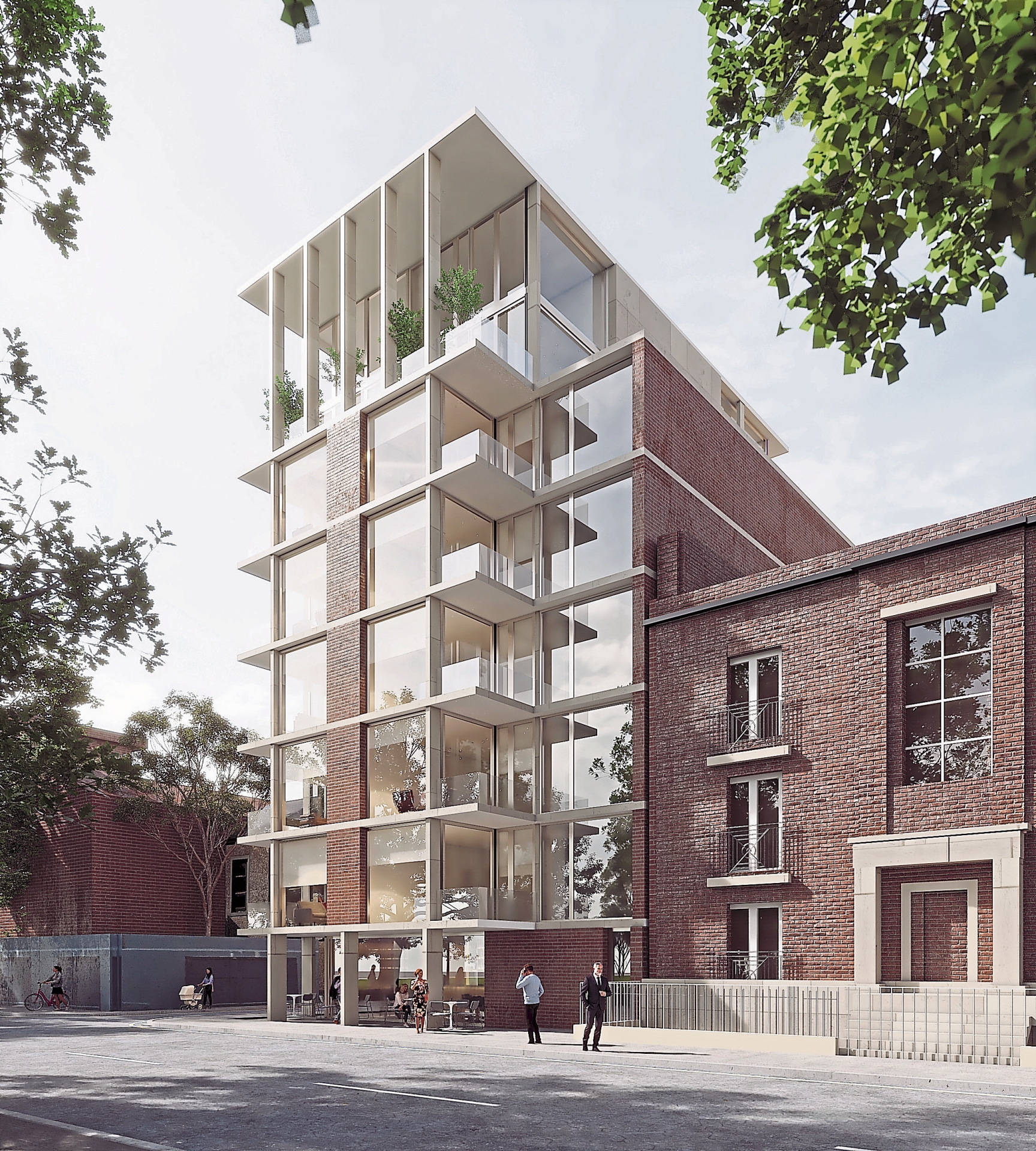 Twenty-one apartments are included in the structure, which will be built in Upper Mallow Street