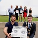 The Mayor of Causeway Coast and Glens, Councillor Ciarán McQuillan joins Council’s Environmental Warden Ben Callan for the recent Northern Ireland Environmental Quality Forum in Ballycastle