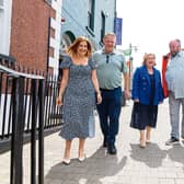 Catherine White, Regional Manager with the Good Shepherd Centre, Patrick Owens, a former service user at the Good Shepherd Centre, Lisa Robson and HSE Clinical Lead in the Substance Misuse Services