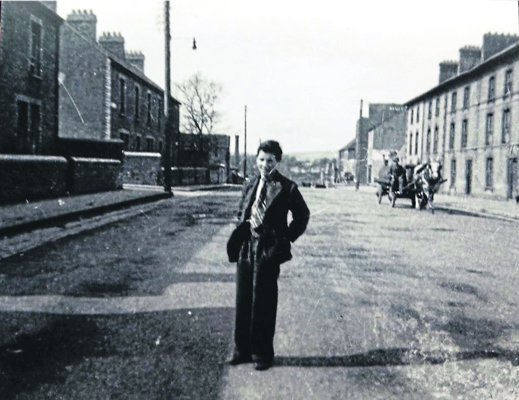 Malcolm Hodkinson on O’Curry Street (1946) I PICTURE: Courtesy of Randel Hodkinson