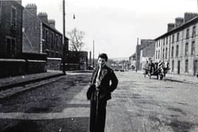 Malcolm Hodkinson on O’Curry Street (1946) I PICTURE: Courtesy of Randel Hodkinson