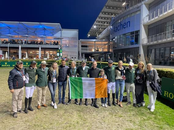 The winning team in Aachen, Germany, won the five-star €1million Rolex Nations Cup – the final top-level outing before the Paris Olympic Games.