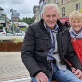 Patrick and Patricia Flynn from Portaferry, Co Down were in Donegal Town to celebrate their golden wedding. PHOTO: Siobhán McNamara