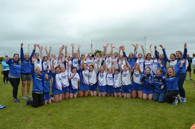 The victorious Ballinderry Shamrocks team.