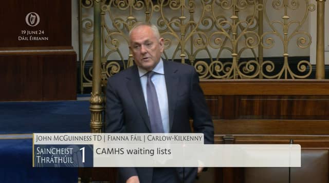 Deputy John McGuinness speaking about the issue in the Dáil