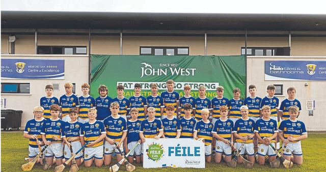The John Lockes team who competed in Division One of the Féile in Wexford. Picture: Patrick Browne
