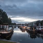 A lovely evening scene at the 51st Shannon Harbour Canal Boat Rally