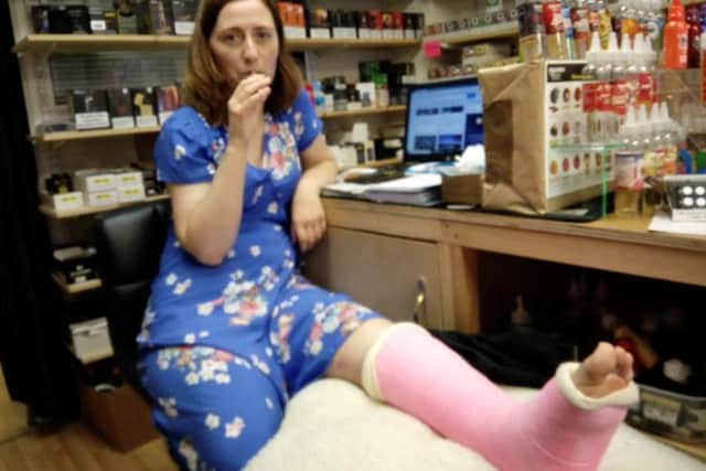 To this day, Maria said she has to take breaks when walking long distances and cannot run properly, which used to be one of her favourite activities, and she is likely to require more surgery in the future to replace her ankle altogether.