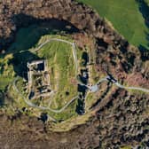 Aerial drone view of the Rock of Dunamase. Pic: National Monuments Service
