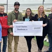 This year's charity recipients from the Bundoran 10 run held in March