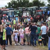 Brereton's Annual Tractor Run will take place on Sunday June 30th at 1pm in Breretons Bar, Ballybritt, with registration from 11am. Pictured are some of the large crowd at last year's event.