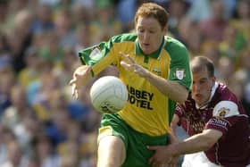 John Haran in action for Donegal back in 2003 against Galway
