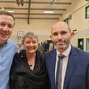 Liam Quinn right who has been elected