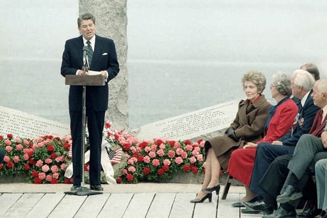 “It’s to listen to the echo of their voices. To hear them. Because they are summoning us. They’re asking us what will we do. They’re not asking us to scale these cliffs. They’re asking us to stay true to what America stands for.”