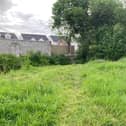 The broken fence leading to the football pitches in Portlaoise