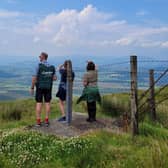 Walkers are provided with great views of the surrounding countryside during their walk