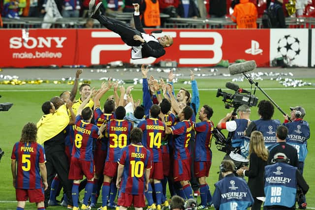 Messi’s dribbling then caused panic in the United defence and David Villa capitalised to whip a shot into the top corner from just outside the penalty area and secure Barcelona’s third Champions League title in six years.