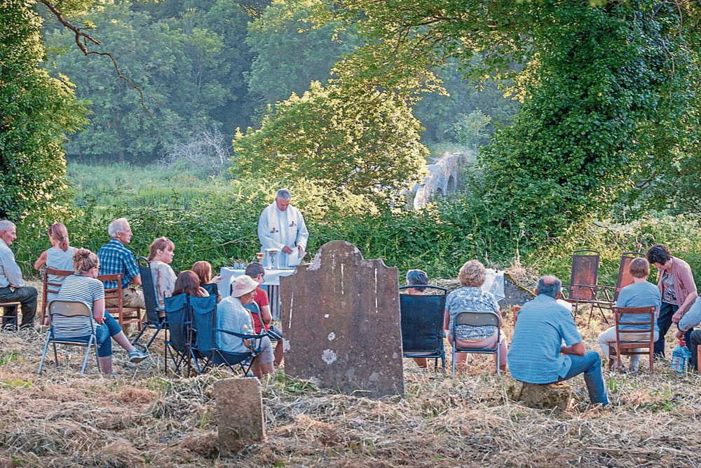 File Photo: An outdoor Mass during summer time in south Tipperary