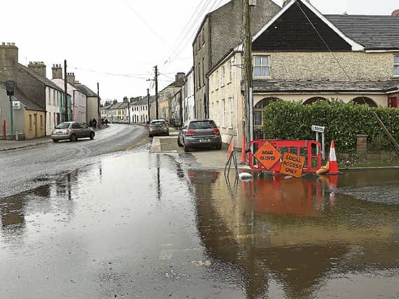 Flooding is a regular occurence in Portarlington on the Laois Offaly border where defences are planned on the River Barrow