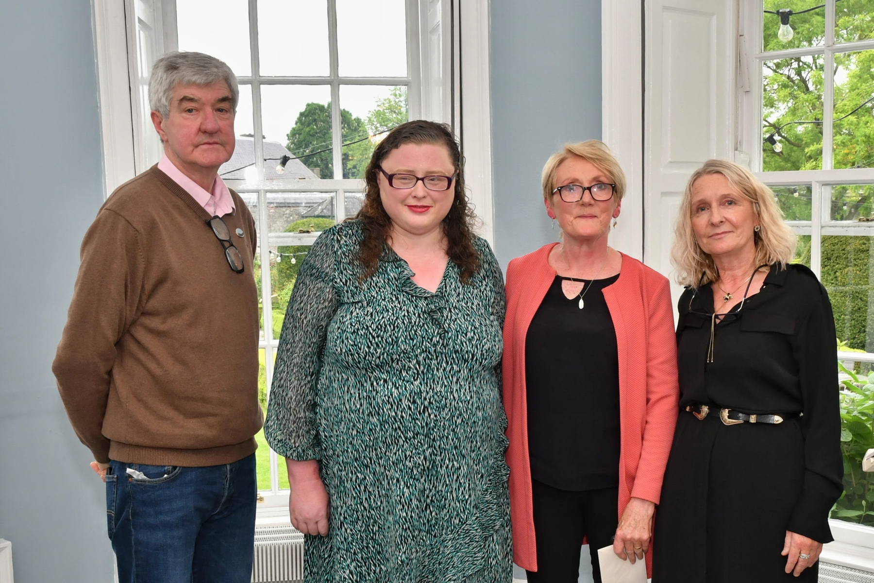 Ger Cody with Susan Fahy, Mary Woods and Claire Fitzpatrick PICTURE: HARRY REID