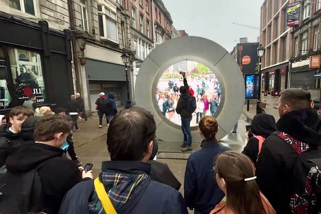 The joint statement said the portals are “not meant to be touched or stepped upon”.
