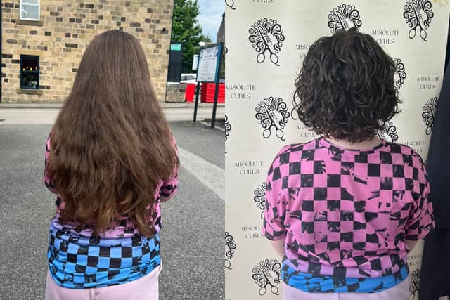 In 2021, the youngster cut off 16 inches of hair, which was also donated to the charity, as well as raising £500 to support the daughter of a family friend who had leukemia.