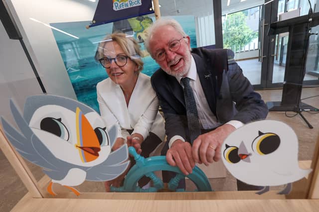Virginia Teehan, Chief Executive of the Heritage Council and Malcolm Noonan TD, Minister of State at the Department of Housing, Local Government and Heritage
