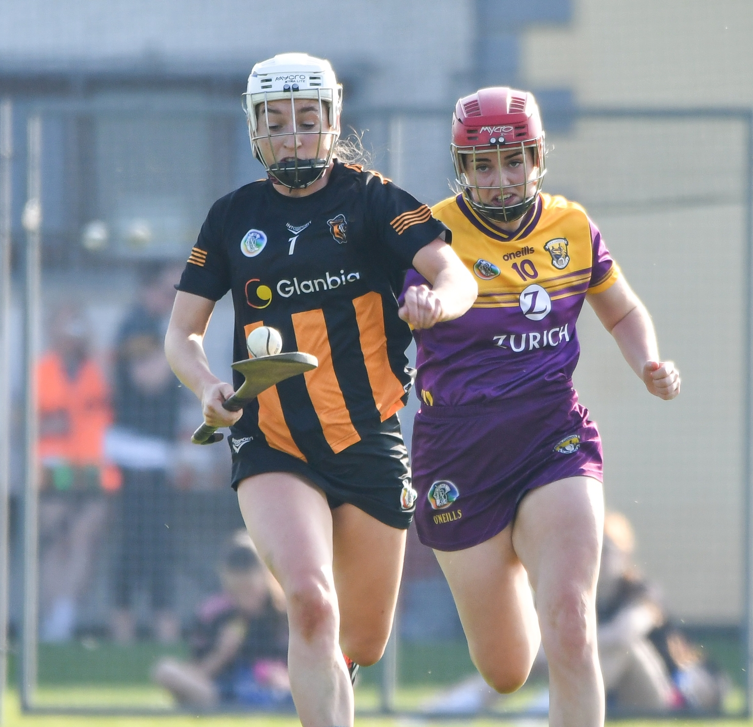 Kilkenny’s Miriam Bambrick gets away from Wexford’s Anais Curran.  Picture: Billy Culleton