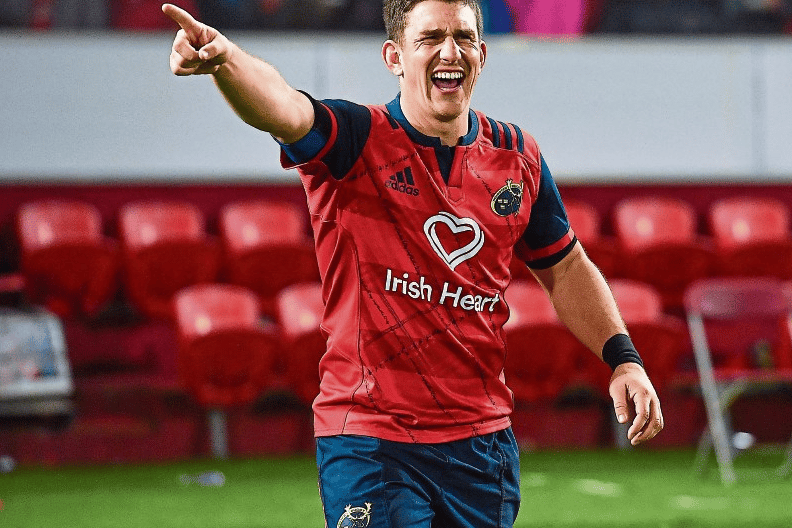 Ian Keatley in the red of Munster