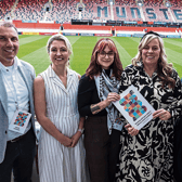 David Cashman, Dr Catriona O’Toole, Tara Ćirić, Dr Katriona O’Sullivan, Tara Madden and  Dr Jennifer McMahon at Thomond Park for the Limerick School Attendance Conference