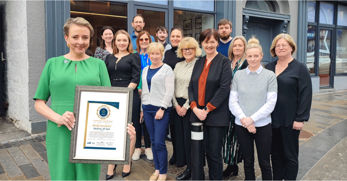 Brady Insurance Awarded Prestigious Business All-Star Accreditation