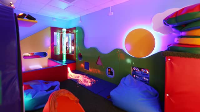 The sensory room at Spraoi agus Spórt in Carndonagh