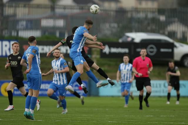 Less than a minute later, Treaty had their first purposeful attempt, but Lee Devitt volleyed wide, although home 'keeper Hiemer was well placed in any event.