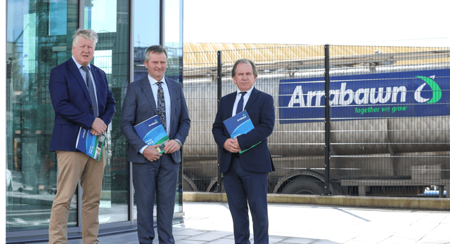 Pictured at the launch of the Arrabawn Co-op annual report were, Conor Ryan (Chief Executive Officer), Edward Carr (Chairman) an