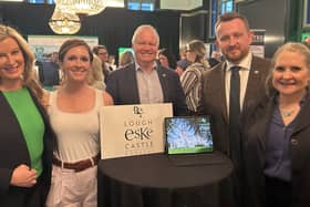 Catie Keogh, Let’s Go With Catie Keogh; Sophie Keehan, Travel Experts; Paul McDonagh, Tourism Ireland; Simon Petka, Lough Eske Castle; and Alison Bieniarz, Travel 100 Group, in Chicago