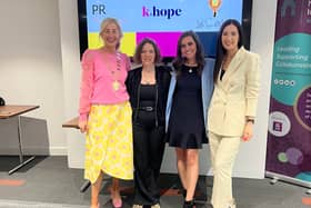 Network Ireland Kilkenny President Anne Healy of Biddy's Good Luck Horseshoes with Sally Leadbetter, PR Partners, Catie Beth Bowman, K. Hope Creative and Laura Stapleton, Little  Spark Media
