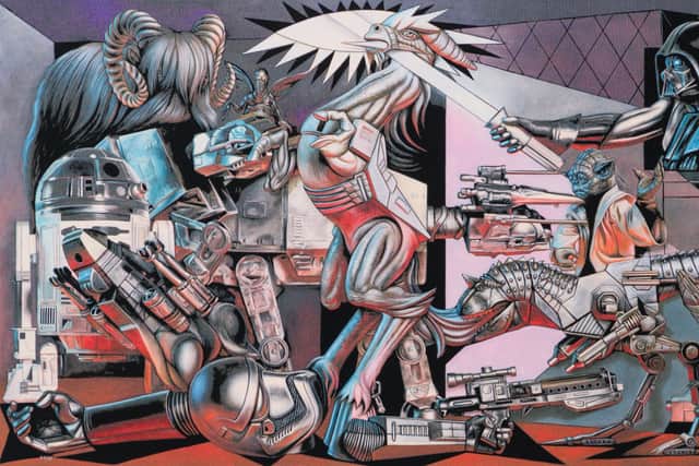 The 64-year-old, whose art explores themes of advertising, pop culture and consumerism in a style branded “popaganda”, has collaborated with art retailer Castle Fine Art who will be selling the collection from upwards of £2,950.
