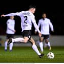 Jamie Watson in action for Finn Harps against Longford Town