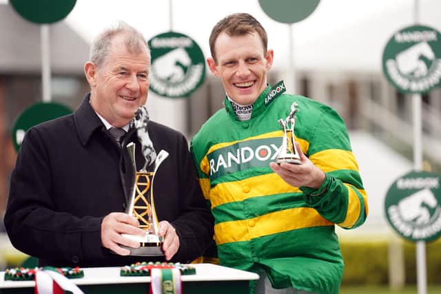 A jubilant Townend said: “At halfway he was a bit careful with his jumping, but we just built his confidence back up again and then going over the last two I had the four horses in front of me that I wanted in front of me. I was hoping when I pulled him out that he’d pick up and go and he did.