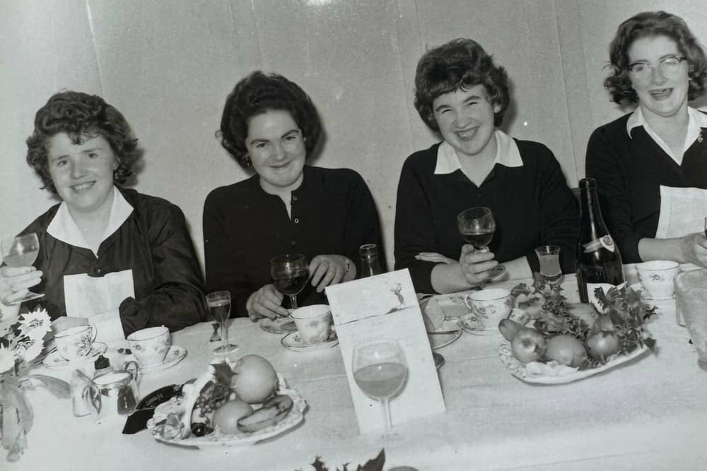 The four ladies captured in the Paddy Joe and Maire O'Donnell's wedding photos from 1962