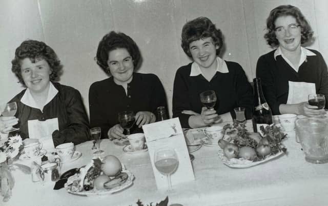 The four ladies captured in the Paddy Joe and Maire O'Donnell's wedding photos from 1962