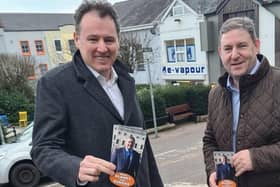 Minister Charlie McConalogue and Senator Niall Blaney in Letterkenny.