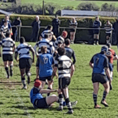 Action from last Sunday's Munster Junior Cup clash between Kilfeacle and Thurles at Morrissey Park, Kilfeacle. Pic: Denis Wade