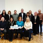 Foyle Network Foundation staff and board alongside Mayor of Derry City & Strabane District Council Cllr Patricia Logue