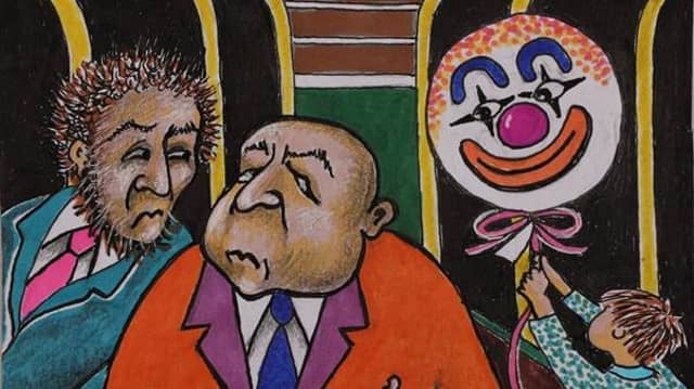 Pictured is artist Martin Mooney from Ramelton, who is taking part in Incognito, Ireland’s biggest online art sale, where buyers have no idea of the artists behind the artworks until after the sale